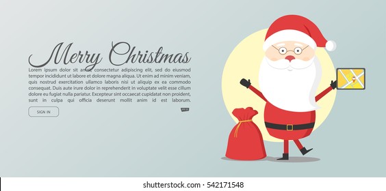 Delivery from Santa.Vector