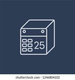 delivery Schedule icon. delivery Schedule linear design concept from Delivery and logistic collection. Simple element vector illustration on dark blue background.