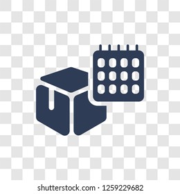 delivery Schedule icon. Trendy delivery Schedule logo concept on transparent background from Delivery and logistics collection