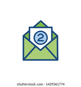 Delivery or Scheduling icon with the number 2 on it to show 2 times per month
