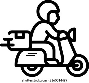 ilustración vectorial de icono negro de envío
