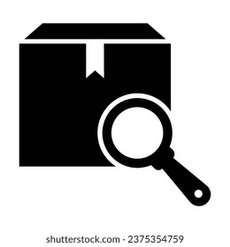 Icono de búsqueda de entrega, gráficos vectores