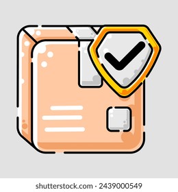 delivery security logistic icon illustration