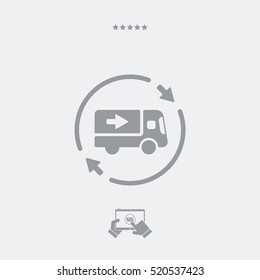 Delivery service 24/7 - Vector web icon