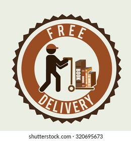 delivery service books design, vector illustration eps10 graphic 