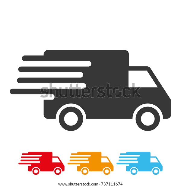 Delivery service car icon. Delivery sign vector\
eps10. Delivery\
truck.