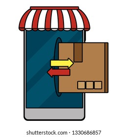 delivery service cartoon