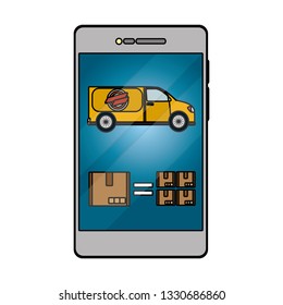 delivery service cartoon
