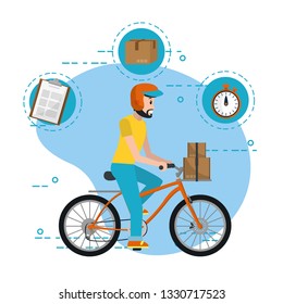 delivery service cartoon