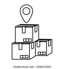 delivery service cartoon