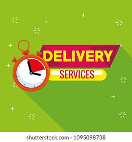 delivery service with chronometer