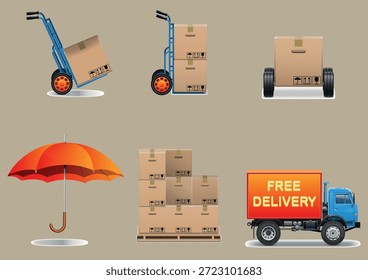 Servicio de entrega Colección Logística Diseño