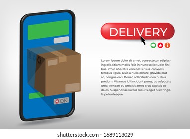 Delivery service Concept. E-commerce concept.