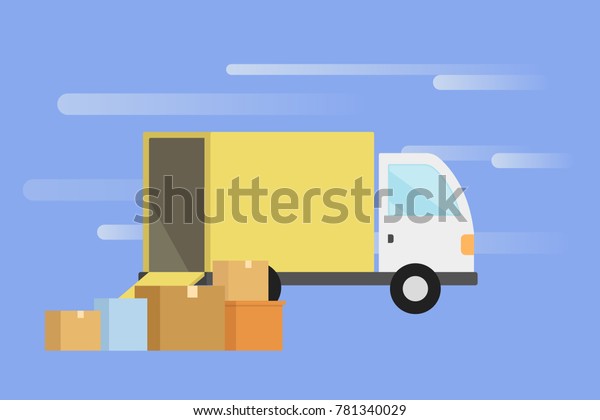 Delivery service concept\
illustration.