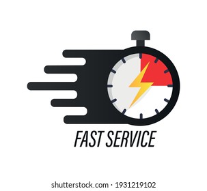 delivery service concept, online order tracking, delivery home and office. Express delivery icon for apps and website isolated on white background.