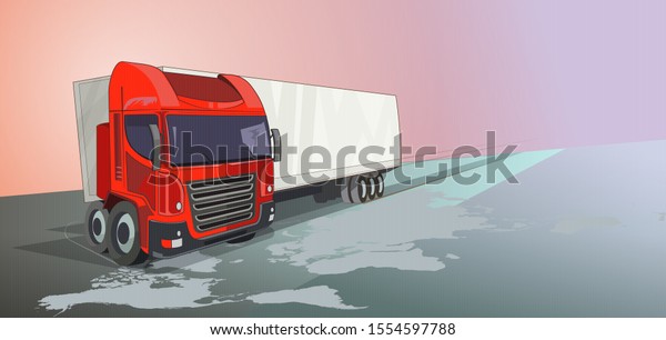 Delivery service concept. Transportation\
vehicle, delivery transport, cargo logistic concept. City\
logistics.  Vector\
illustration.