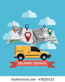 Delivery service and courier parcel collection flat illustration concepts. Modern flat design concepts
