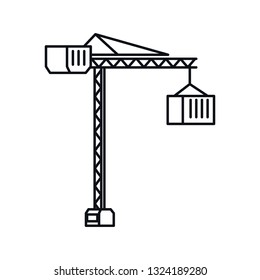 delivery service crane icons