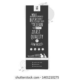 delivery service design brochure template