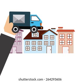 delivery service design, vector illustration eps10 graphic 
