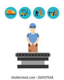 delivery service design, vector illustration eps10 graphic 