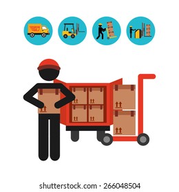 delivery service design, vector illustration eps10 graphic 