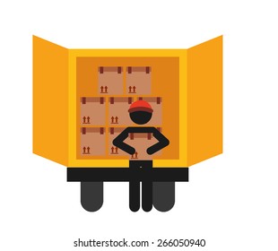 delivery service design, vector illustration eps10 graphic 