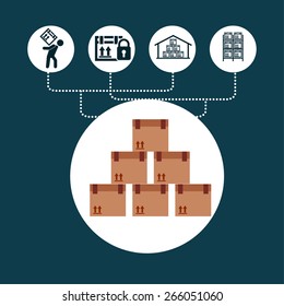 delivery service design, vector illustration eps10 graphic 
