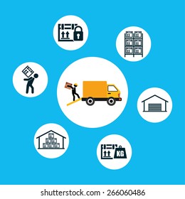 delivery service design, vector illustration eps10 graphic 
