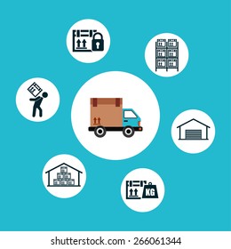 delivery service design, vector illustration eps10 graphic 