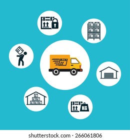 delivery service design, vector illustration eps10 graphic 