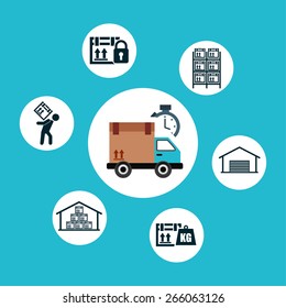 delivery service design, vector illustration eps10 graphic 