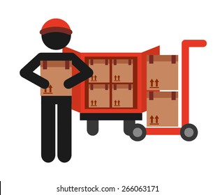 delivery service design, vector illustration eps10 graphic 