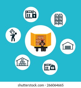 delivery service design, vector illustration eps10 graphic 