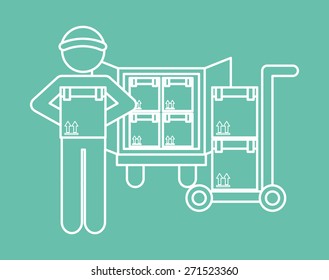delivery service design, vector illustration eps10 graphic 