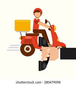 delivery service design, vector illustration eps10 graphic 