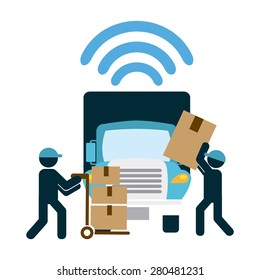 delivery service design, vector illustration eps10 graphic 