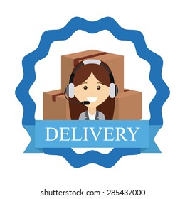 delivery service design, vector illustration eps10 graphic 