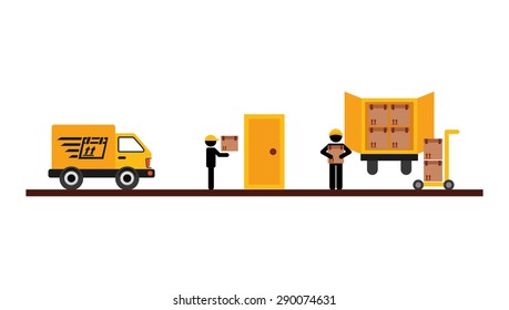 delivery service design, vector illustration eps10 graphic 