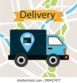 delivery service design, vector illustration eps10 graphic 