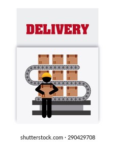 delivery service design, vector illustration eps10 graphic 