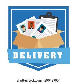 delivery service design, vector illustration eps10 graphic 