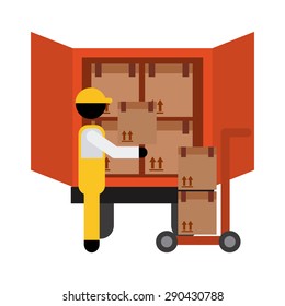 delivery service design, vector illustration eps10 graphic 