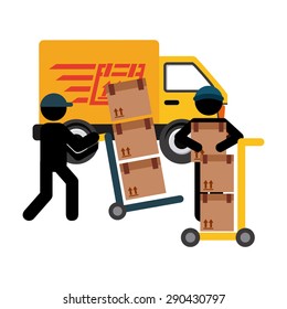 delivery service design, vector illustration eps10 graphic 