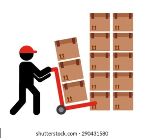 delivery service design, vector illustration eps10 graphic 