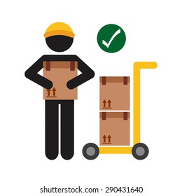 delivery service design, vector illustration eps10 graphic 