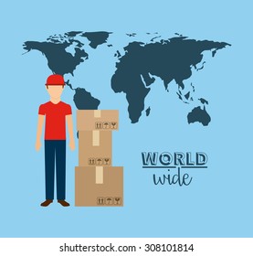 delivery service design, vector illustration eps10 graphic 
