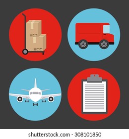 delivery service design, vector illustration eps10 graphic 