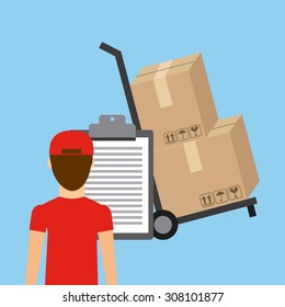 delivery service design, vector illustration eps10 graphic 