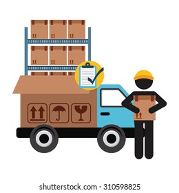delivery service design, vector illustration eps10 graphic 